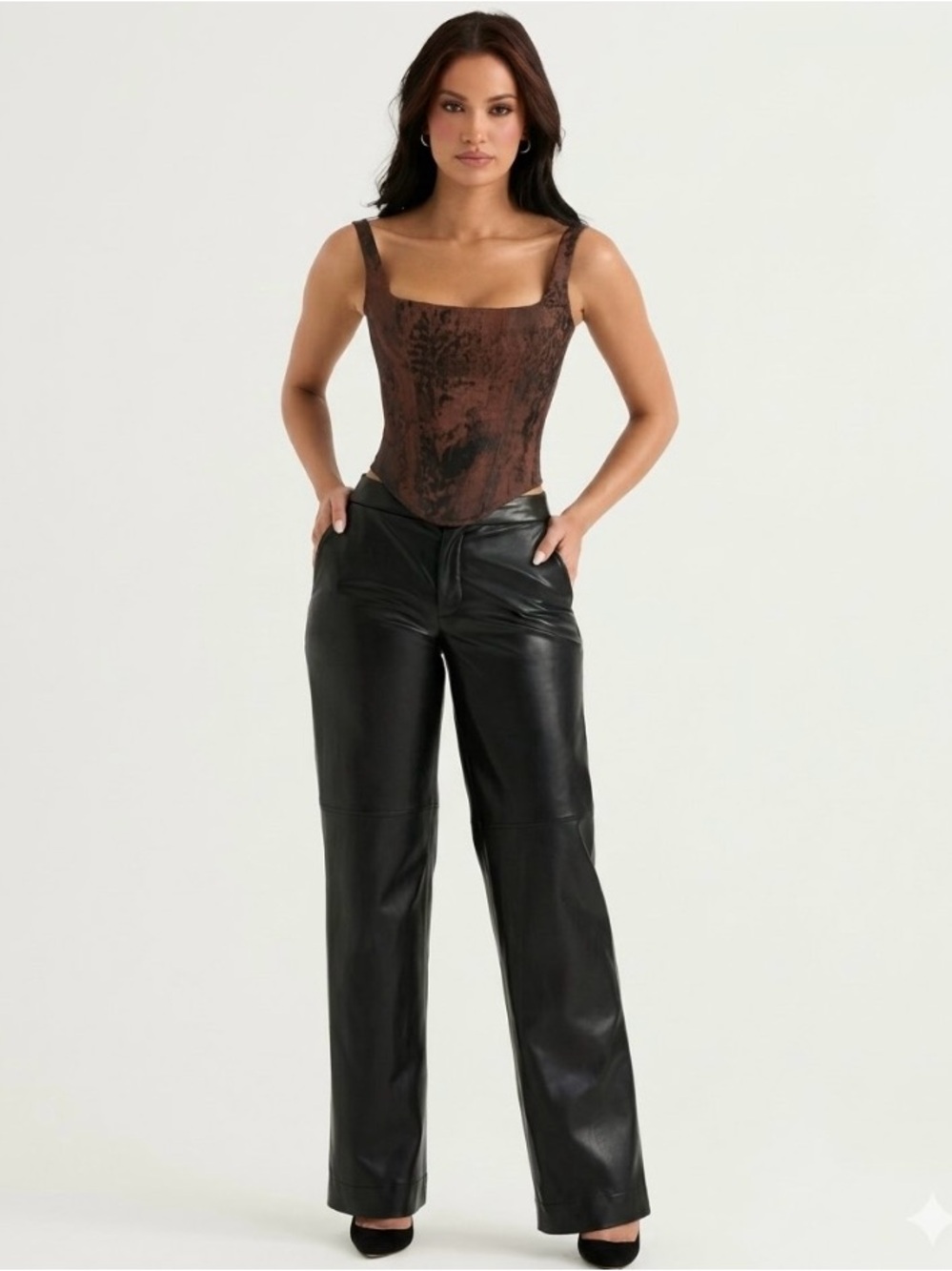 House Of CB Omaira Vegan Leather Pants 26x31